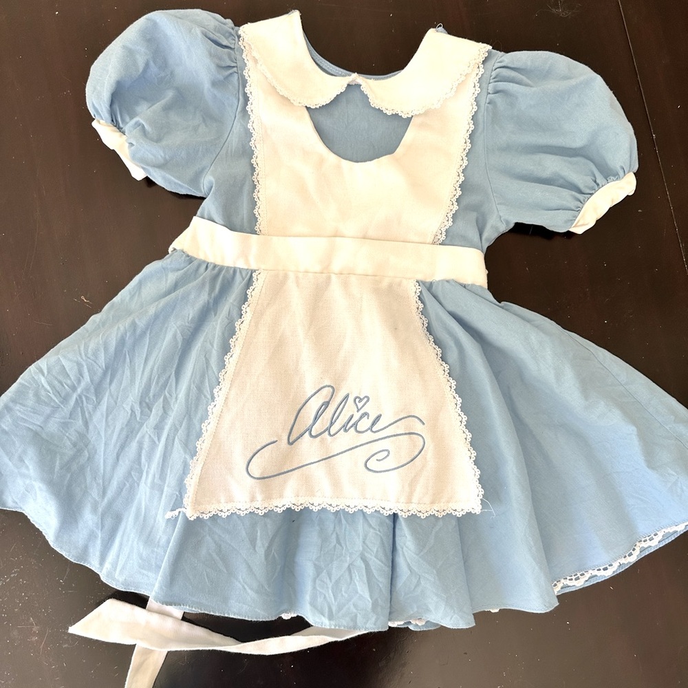 Vintage Disneyland Toddler Alice in Wonderland Dress 4/5